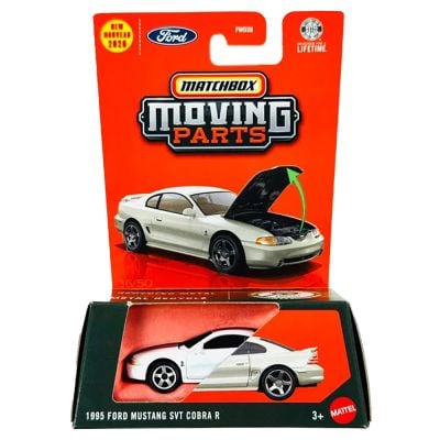 Masinuta Matchbox, Moving Parts, 1995 Ford Mustang SVT Cobra R, JHV30