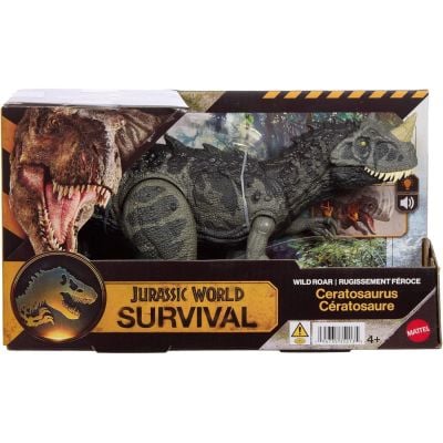 Figurina articulata, Jurassic World Survival, Wild Roar, Ceratosaurus, JKL77