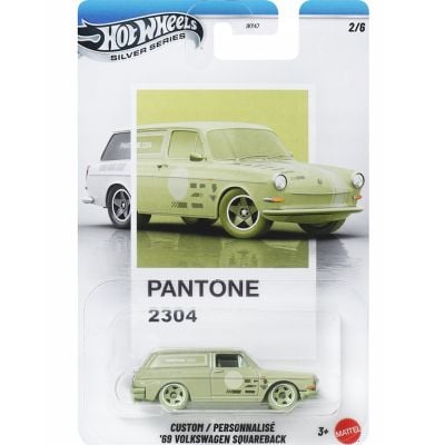Masina metalica, Hot Wheels, Silver Series, Pantone 2304, 69 Volkswagen Squareback, JKY60