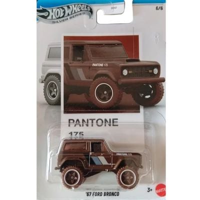 Masina metalica, Hot Wheels, Silver Series, Pantone 175, 67 Ford Bronco, JKY65