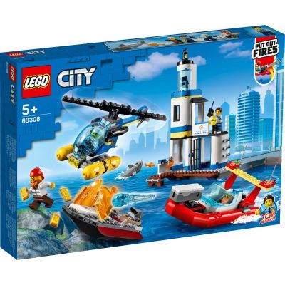 LEGO® City Politia de pe litoral si misiune de pompieri (60309)