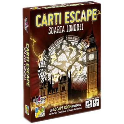 LUD2886_001w Joc de societate dv Giochi, Carti Escape Ed. II, Soarta Londrei