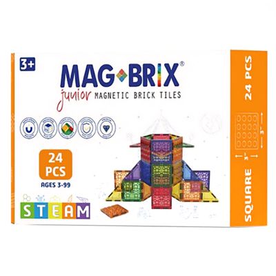 N00000013_001 9357280000130 Set magnetic Magbrix Junior, Magblox, 24 piese patrate