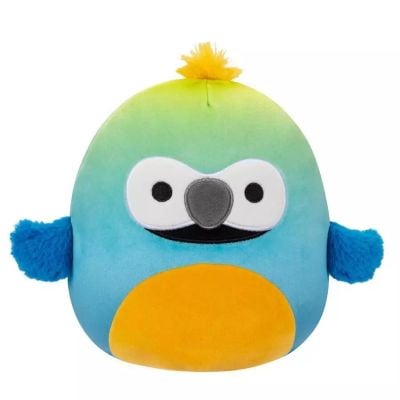 Jucarie de plus, Squishmallows, Papagalul Baptise, 19 cm