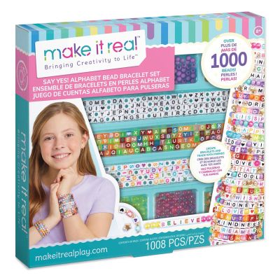 N00001742_001w 695929017422 Set de creare bratari, Make It Real, Say Yes Alphabet Bead Bracelet, 1008 piese