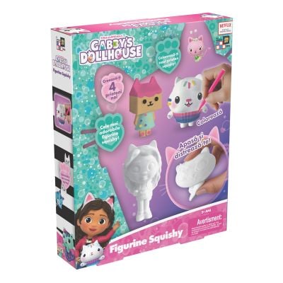 25%Set 4 figurine squishy de colorat, Gabbys Dollhouse