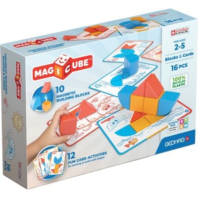 N00003021_001w 871772003021 Joc de constructie Geomag, Magnetic Magic Blocks, 16 piese