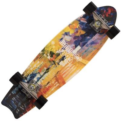 N00004339_001 6422324043398 Skateboard Action One, Aluminiu, 70 x 29 cm, Multicolor, Ilusion