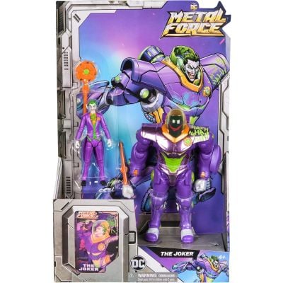 Set figurina cu armura, Dc Universe, The Joker Metal Force, 15 cm, 6071724
