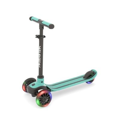 Trotineta cu 3 roti cu lumini, Chillafish, Scotti Glow, Mint