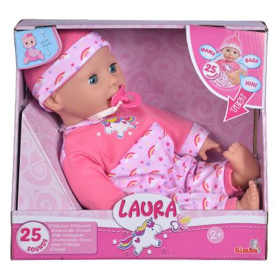 Papusa Laura cu 25 de sunete, Simba, 38 cm