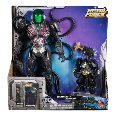 Set 2 figurine, Dc Universe, Metal Force, Brainiac Vs Batman, 6072737