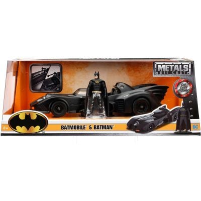 N00006500_001w 4006333065002 Set masina si figurina din metal, Jada, Batman si Batmobile 1989, 1:24