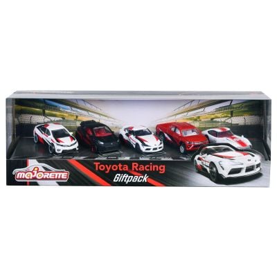 Set 5 masinute metalice, Majorette, Toyota Racing