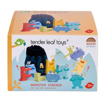 N00008344_001 191856083443 Set monstruleti din lemn premium, Tender Leaf Toys, 7 piese