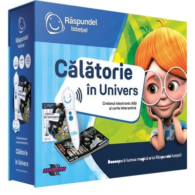 Carte interactiva si creion, Raspundel Istetel, Calatorie in Univers