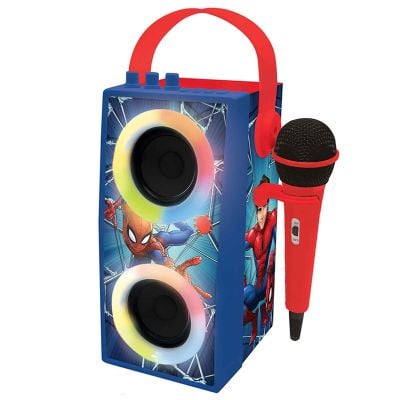 N00008761_001w 3380743087610 Boxa portabila cu microfon si efecte de lumini, Lexibook, Spiderman