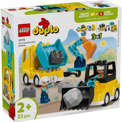 20%LEGO® DUPLO - Vehicule de constructii 3 in 1 (10475)