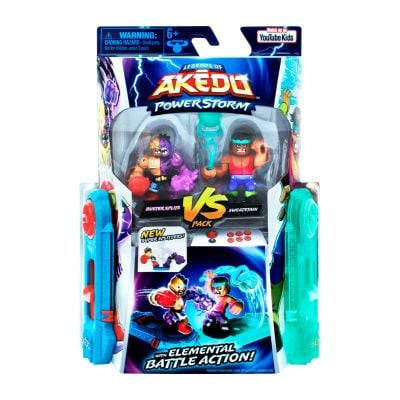N00015193_002w 630996151952 Set 2 figurine Akedo, Power Storm, Buster Splits Vs Sweatstain, S4