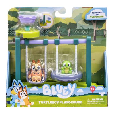 Set de joaca cu 2 figurine, Bluey, Turtleboy Playground