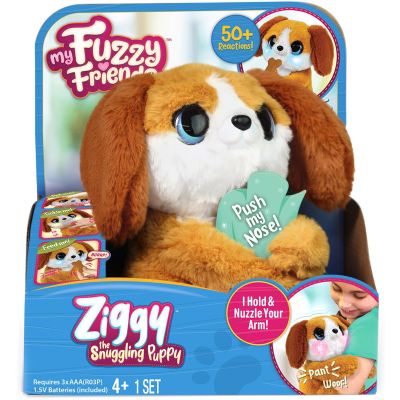 N00018632_001w 810017186327 Jucarie de plus interactiva, My Fuzzy Friends, Ziggy the Snuggling Puppy