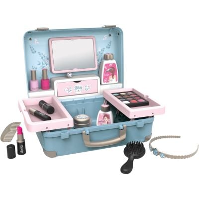 Set geanta cu accesorii de infrumusetare, Smoby, My Beauty Vanity, 13 accesorii