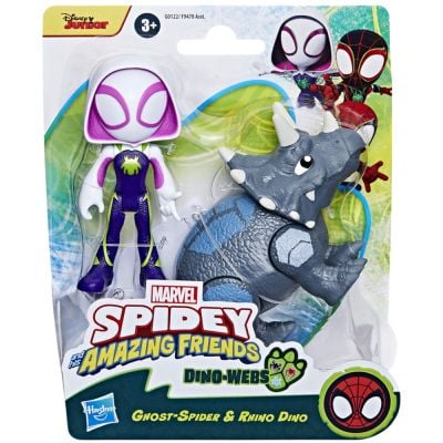 Set figurine, Spidey and His Amazing Friends, Ghost Spider si Rhino Dino, G0122