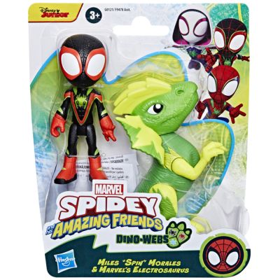 Set figurine, Spidey and His Amazing Friends, Miles si Marvels Electrosaurus, G0121