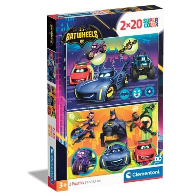 N00024806_001w 8005125248063 Puzzle Clementoni, Batwheels, 2 x 20 piese