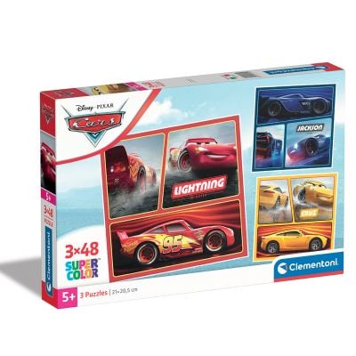 N00025305_001w 8005125253050 Puzzle Clementoni, Disney Cars, 3 x 48 piese