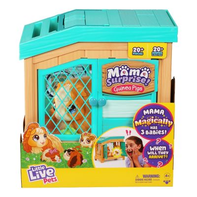 N00026410_001w 630996264102 Porcusor de guineea interactiv cu 3 pui, Little Live Pets, Mama Surprise