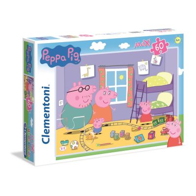 N00026438_001w 8005125264384 Puzzle Clementoni, Maxi, Peppa Pig, 60 piese