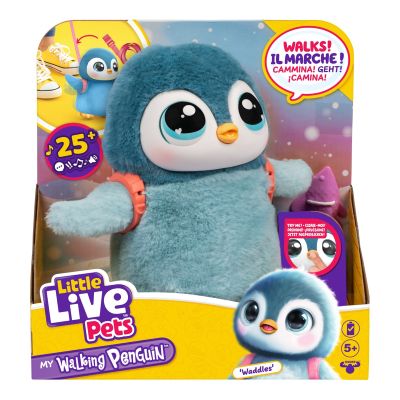 N00026535_001w 630996265352 Jucarie de plus interactiva, Little Live Pets, Pinguin, Waddles