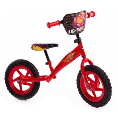 Bicicleta fara pedale, Huffy, Disney Cars, Lightning McQueen, 12 inch, Rosu