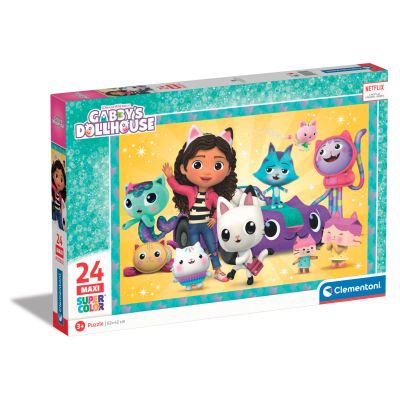 N00028521_001w 8005125285211 Puzzle maxi Gabbys Dollhouse, Clementoni, 24 piese