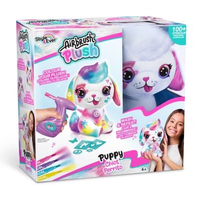 N00028763_001w 3555801287633 Jucarie de plus de colorat, Airbrush Plush, Puppy