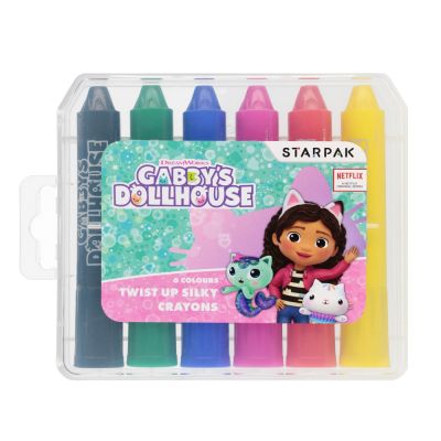N00028997_001w 5905523618655 Creioane colorate cerate, Starpak, Gabbys Dollhouse, 6 buc 