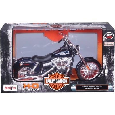 Motocicleta metalica, Maisto, Harley-Davidson, 2006 FXDBI Dyna Street Bob, 1:12