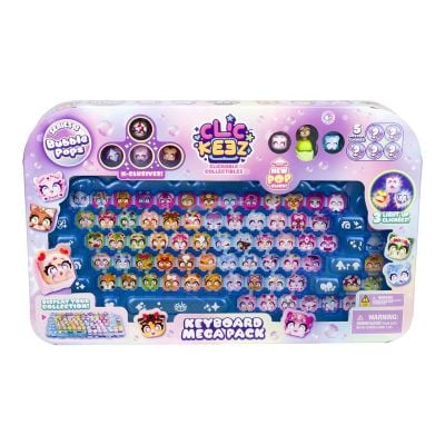 Set taste decorative, Clickeez, Keyboard Mega Pack, Bubble Pops Seria 3