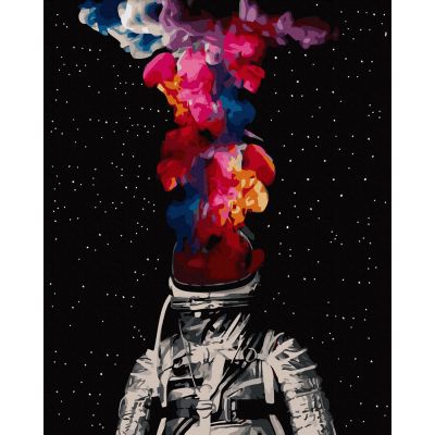 N00035331_001 725765335609 Set Pictura pe numere, Acuarello, Astronaut abstract 