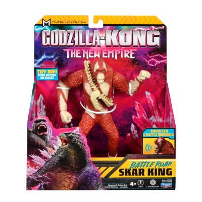 Figurina articulata cu sunete, Monsterverse, Battle Roar, Skar King, 18 cm