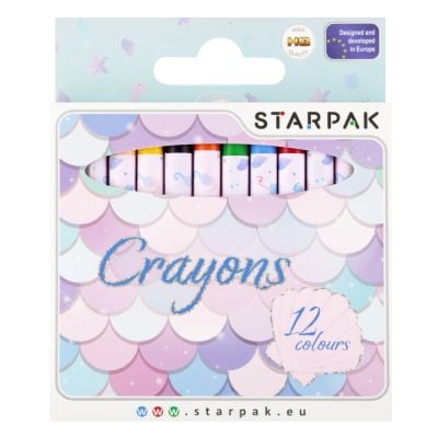 N00036295_001w 5905523631562 Creioane colorate cerate, Starpak, Mermaid, 12 buc
