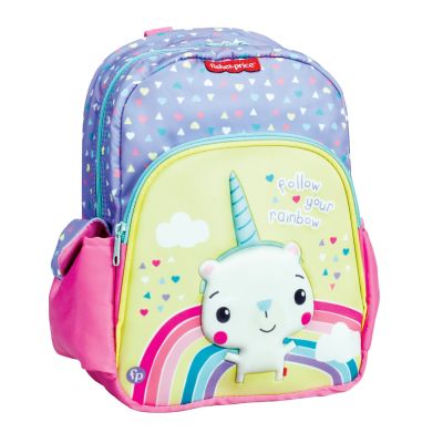 Ghiozdan de gradinita cu 1 compartiment, Fisher Price, Unicorn
