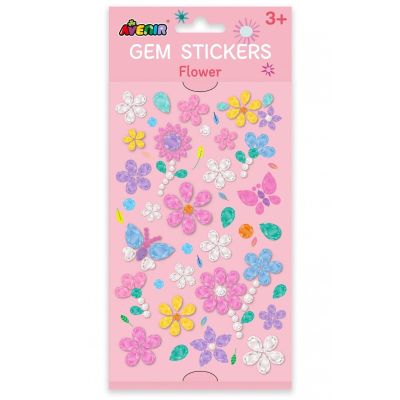 Set abtibilduri, Avenir, Gem Stickers, Flowers