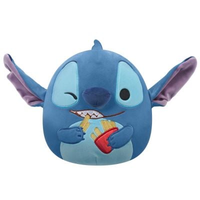 Jucarie de plus, Squishmallows, Disney Stitch cu Cartofi Prajiti, 25 cm