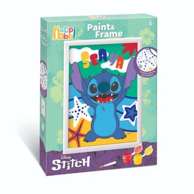 Set de pictura pe numere, Happi Hobbi, Picteaza si inrameaza, Stitch