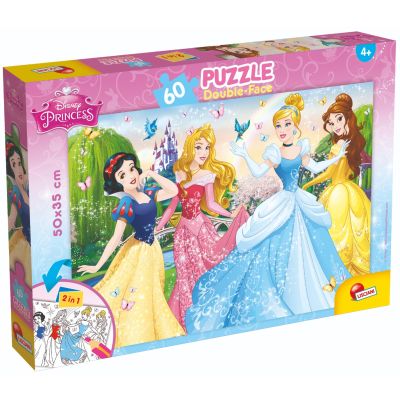 N00047901_001w 8008324047901 Puzzle 2 in 1 Lisciani Disney Princess, Plus, 60 piese