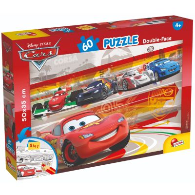 N00047925_001w 8008324047925 Puzzle 2 in 1 Lisciani Disney Cars, Plus, 60 piese