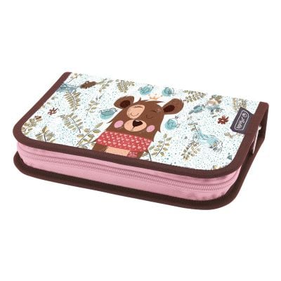 Penar echipat cu un compartiment, Herlitz, Cute Bear, 34 piese
