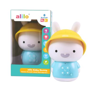N00060275_001w 6954644602752 Iepuras interactiv, Alilo Baby Bunny, Povesti si cantece in Lb romana si engleza, Albastru